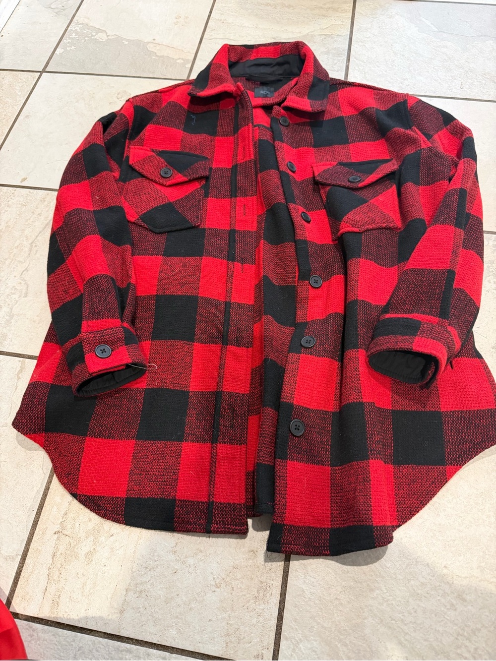 RDI women’s thick buffalo plaid shacket